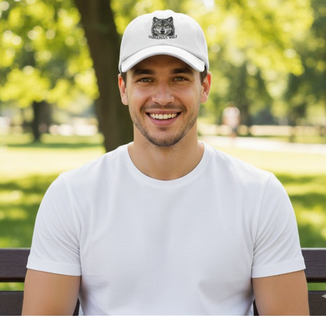 Casquette Dangerous Wolf Hat – Bold Wild Wolf Design Cap (Créateur téléchargé)