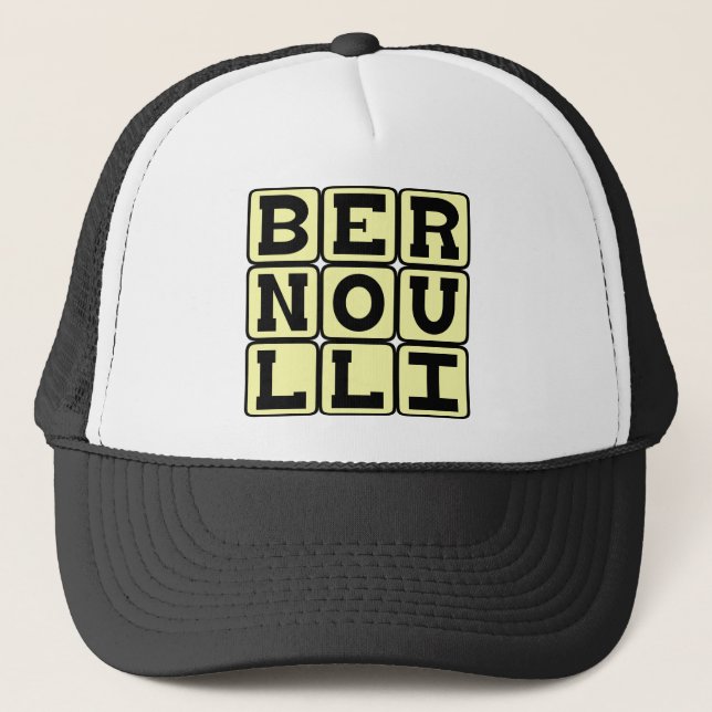 Casquette Daniel Bernoulli, du principe Bernoulli (Devant)