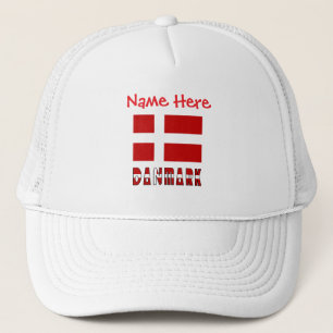 Casquette Danmark et Drapeau Danois Personnalisés 