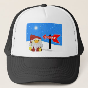 Casquette Danny Duck en tant que Père Noël se dirige vers le