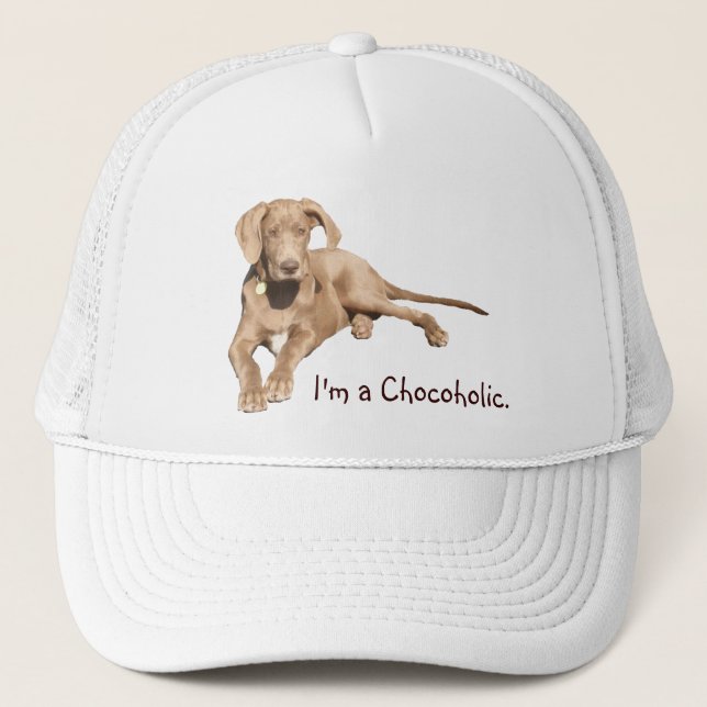 Casquette Danois de chocolat du lait - je suis un (Devant)