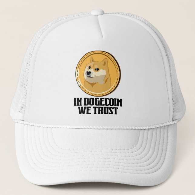 Casquette Dans Dogecoin Nous faisons confiance à Crypto Cryp (Devant)
