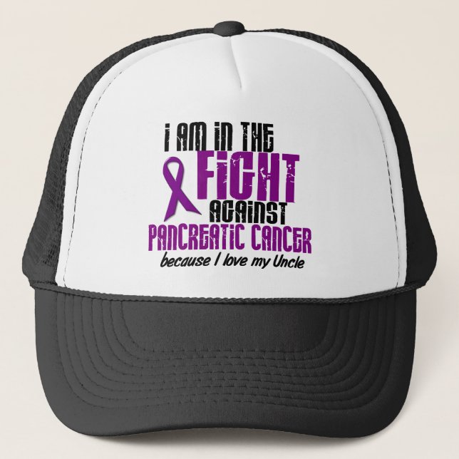 Casquette Dans le combat contre l'ONCLE de Cancer (Devant)