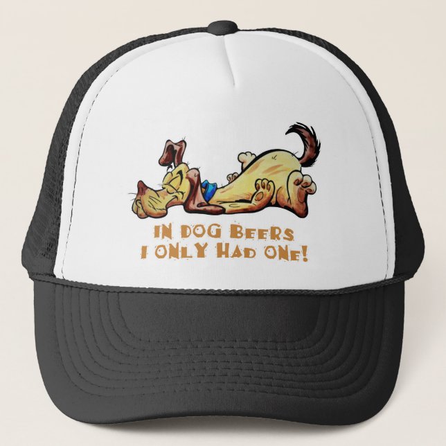 Casquette Dans les bières à chiens (Devant)