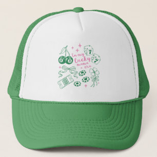 Casquette Dans Mon Ère Chanceuse de Maman le Jour de la Sain