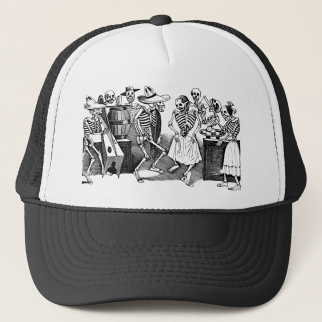 Casquette "Dansant le Jarabe dans l'autre monde " (Devant)