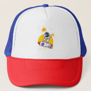 Casquette danse astronaute sur fusée