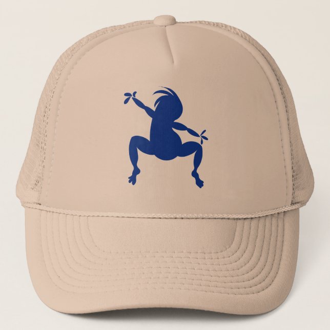 Casquette Danse bleue Kokopelli (Devant)