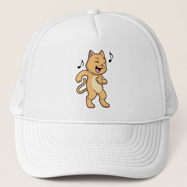 Casquette Danse Musique Cat (Devant)
