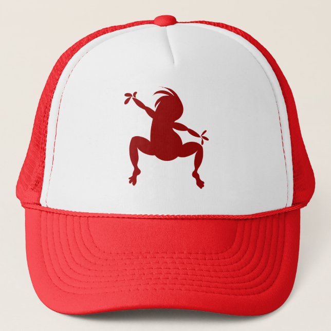 Casquette Danse rouge Kokopelli (Devant)