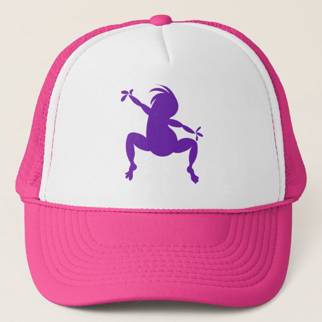 Casquette Danse violette Kokopelli (Devant)