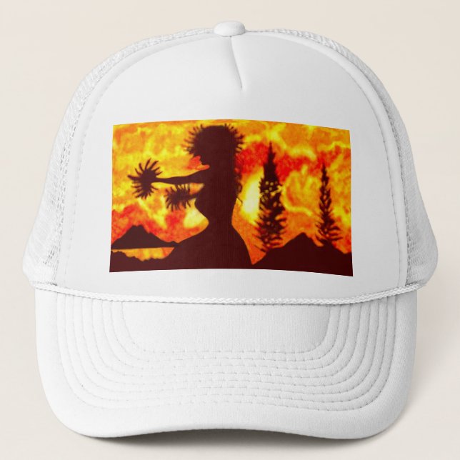 Casquette Danseuse de hula  (Devant)