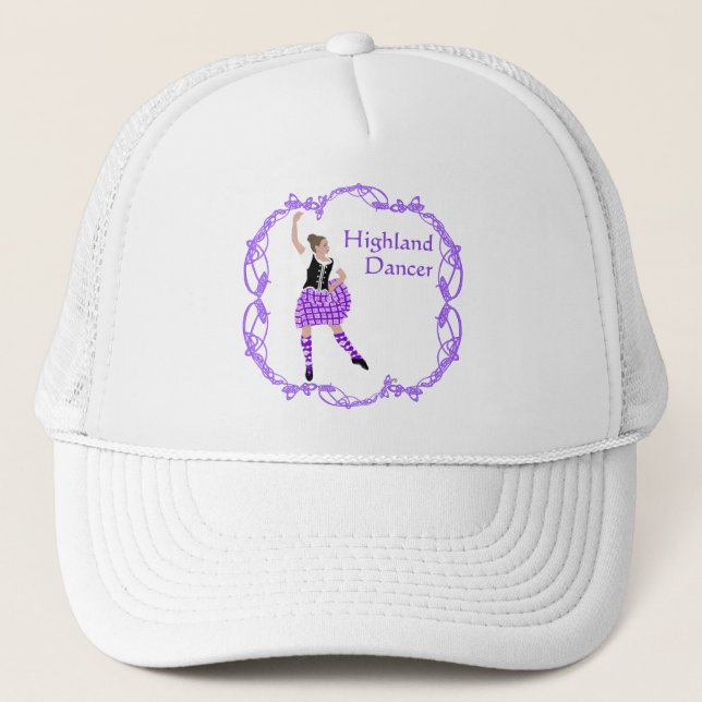 Casquette Danseuse des Highlands écossais Nœud celtique Viol (Devant)