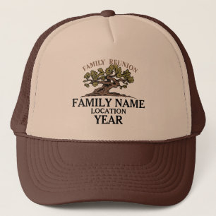 Casquette d'arbre de la Réunion de famille
