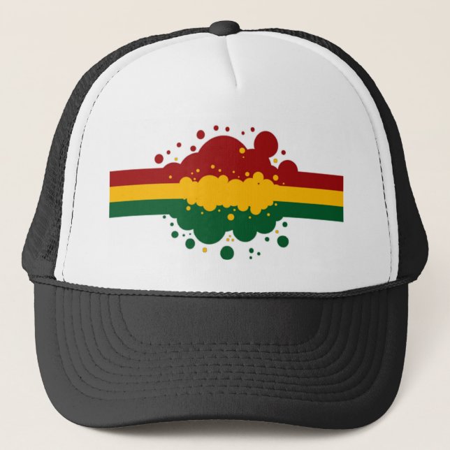 Casquette d'arc-en-ciel de Rasta (Devant)