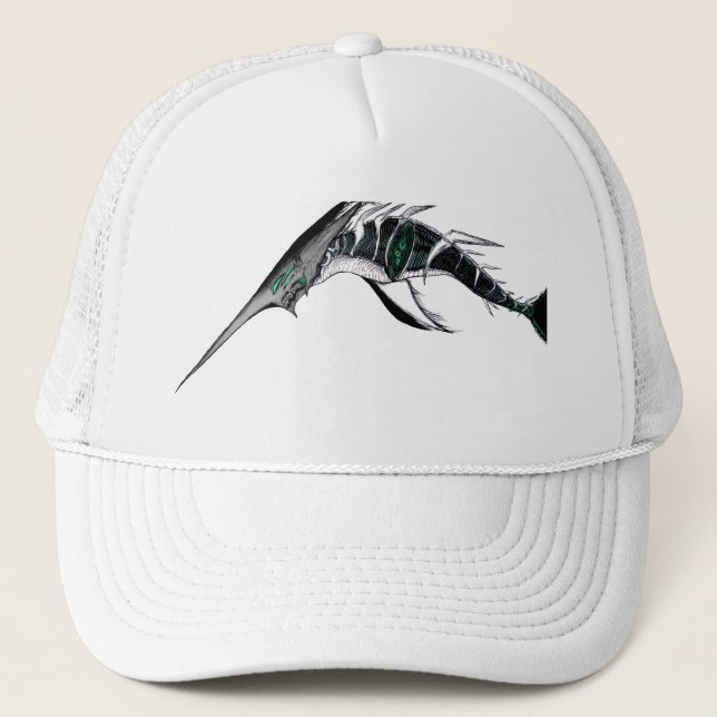 Casquette Dark Anime Fantasy Crow and Demon Art (Devant)