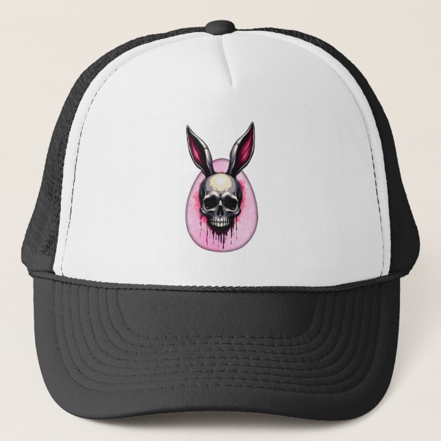 Casquette Dark Bunny Skull – Gothic Style - boné (Devant)