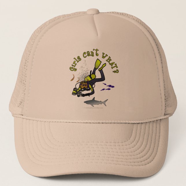 Casquette Dark Woman Scuba Diver (Devant)
