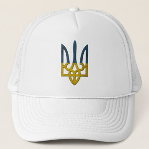 Casquette d'armoiries de Tryzub en Ukraine