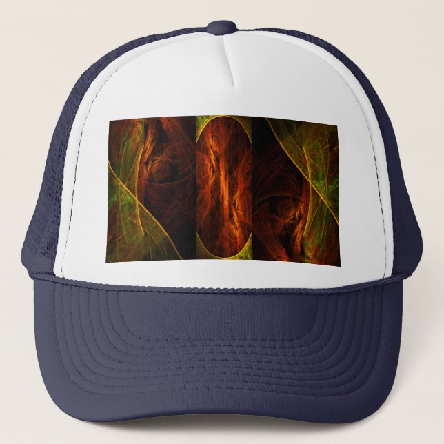 Casquette d'art Abstrait de la jungle mystique (Devant)