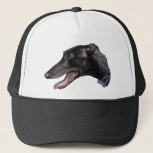 Casquette d'art de chien "de lévrier noir"