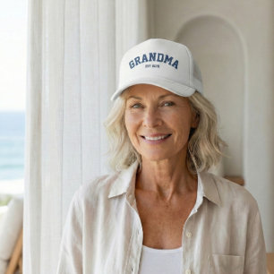 Casquette Date prévue de grand-mère personnalisée pour la fê