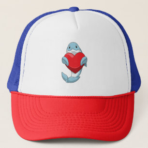 Casquette Dauphin avec coeur