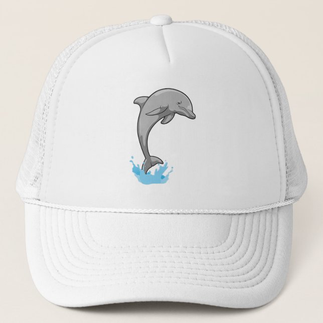 Casquette Dauphin sur l'eau (Devant)