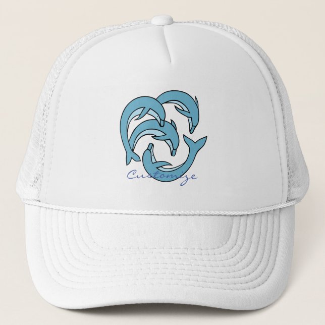 Casquette Dauphins bleus encerclant Thunder_Cove (Devant)