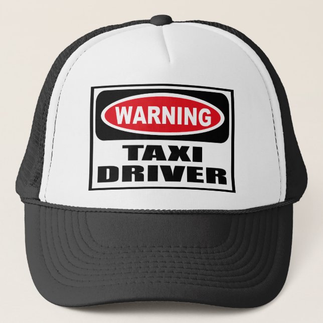 Casquette d'avertissement de CHAUFFEUR DE TAXI (Devant)