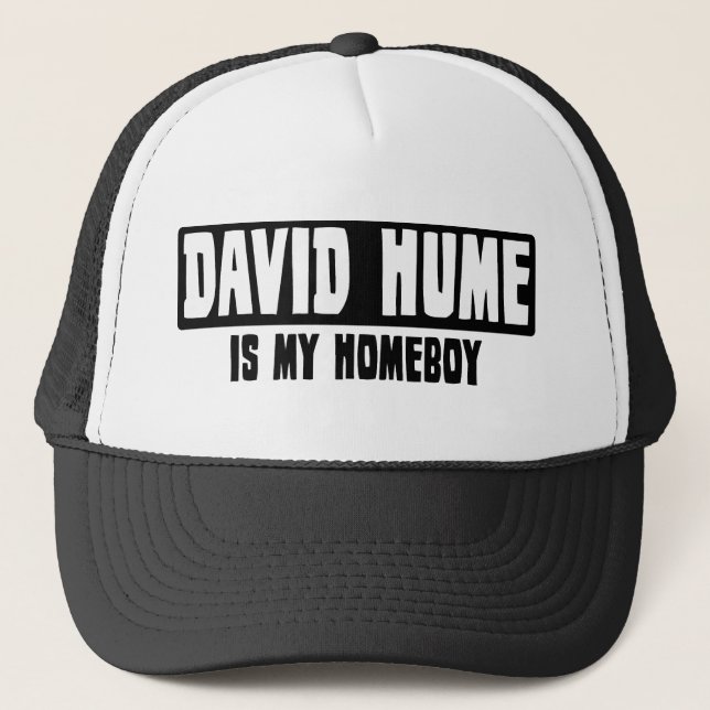 Casquette David Hume est mon Homeboy (Devant)