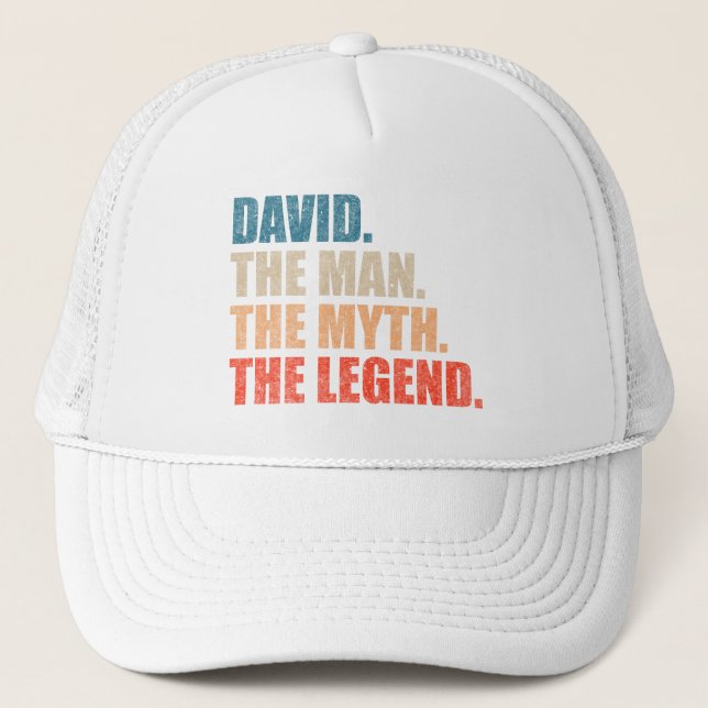 Casquette David L'Homme Le Mythe La Légende (Devant)