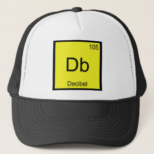 Casquette Db - Décibel Tee Chimie Élément Symbole Bruit