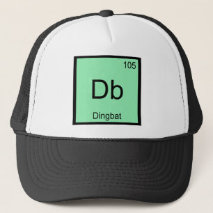 Casquette Db - Symbole d'élément de chimie Dingbat Funny Tee