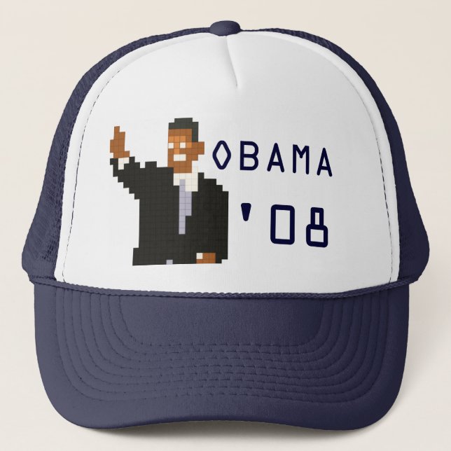 Casquette de 08-Bit d'Obama ' (Devant)