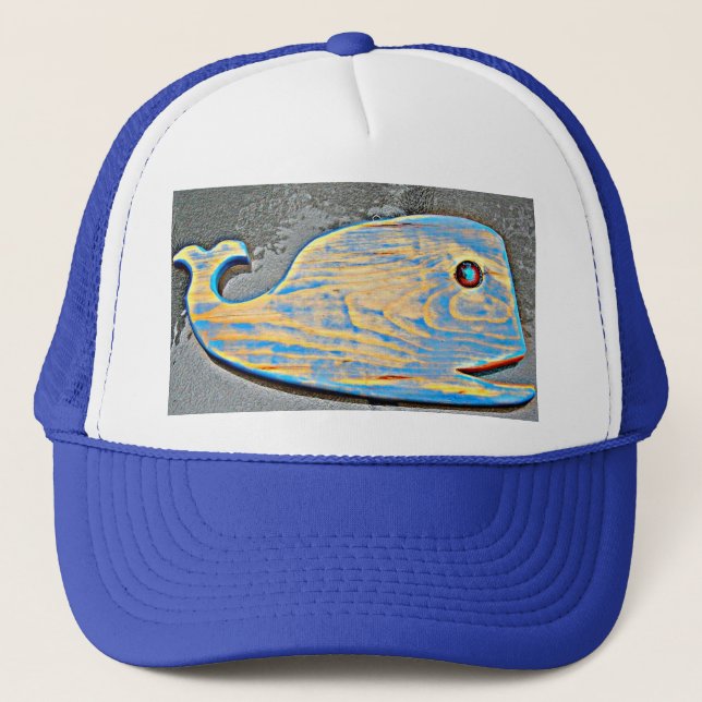 casquette de baleine en bois sculpté (Devant)