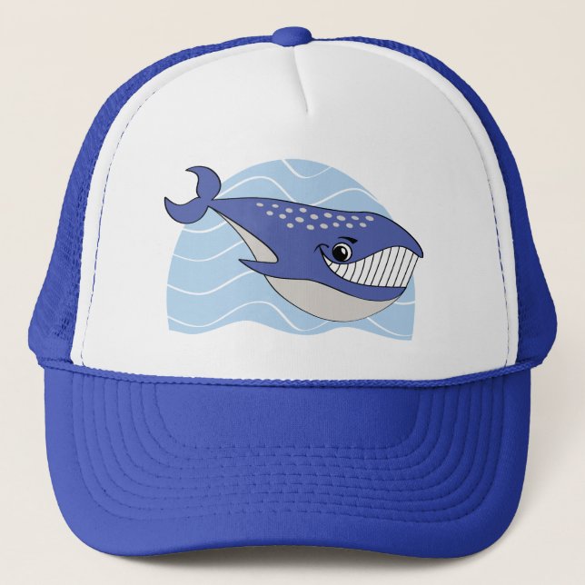 Casquette de baleines souriantes (Devant)