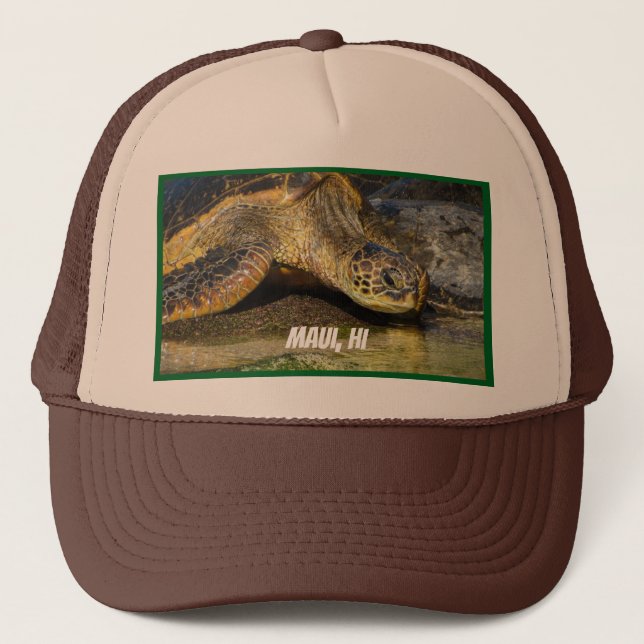 Casquette de base-ball de Green Sea Turtle Maui (Devant)