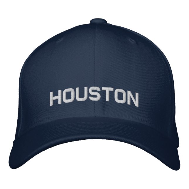 Casquette de base-ball Houston ajustable brodé (Devant)