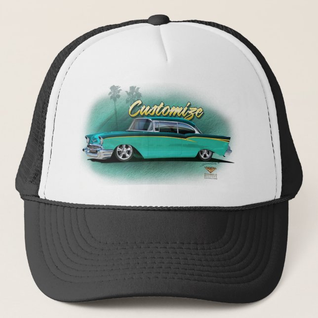Casquette de baseball 1957 de Chevy de coutume (Devant)