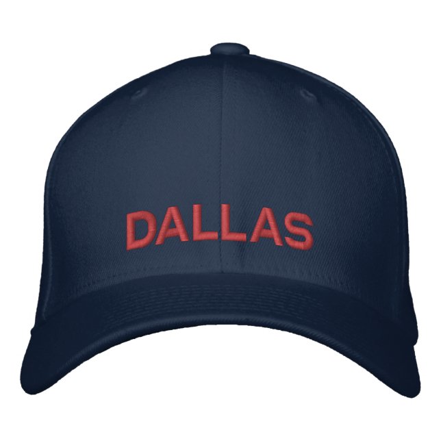 Casquette de baseball ajustable brodée Texas (Devant)