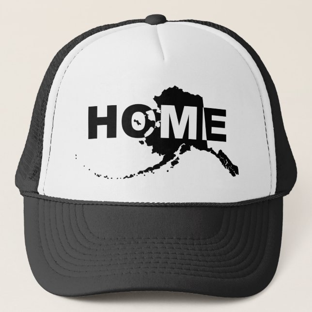 Casquette de baseball Alaska Maison Loin de l'État (Devant)