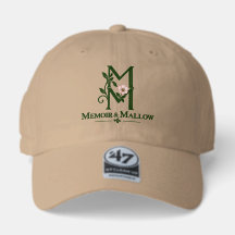 Casquette de baseball avec monogramme botanique et