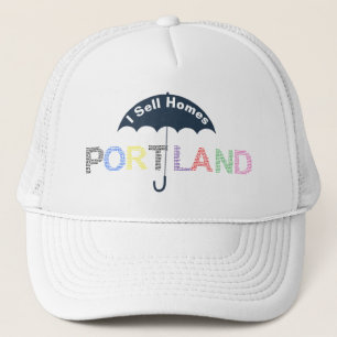 Casquette de baseball blanche Portland Real Estate