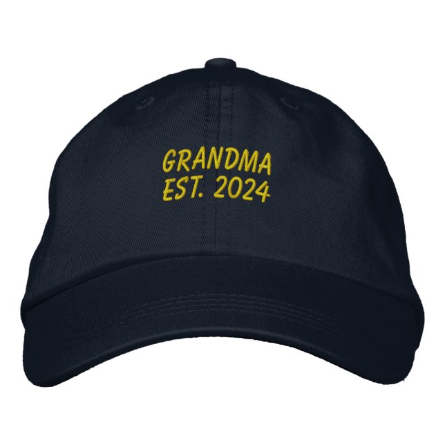 Casquette de baseball brodé de Grandma Est 2024 (Devant)