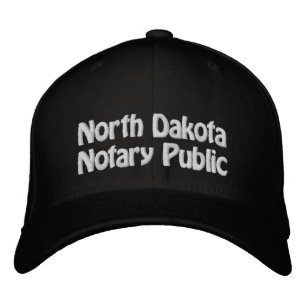Casquette de baseball brodé de notaire du Dakota d