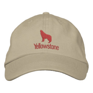 Casquette de baseball brodé de Yellowstone Wolf