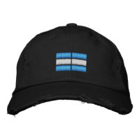 Casquette de baseball brodé du drapeau argentin