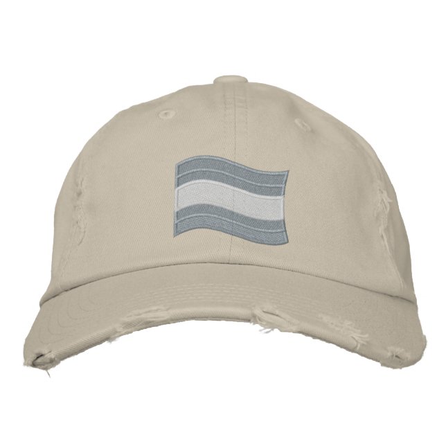 Casquette de baseball brodé du drapeau de la Trans (Devant)