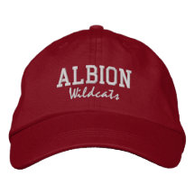 Casquette de baseball brodé du lycée d'Albion